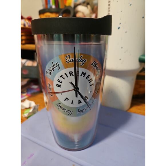 TERVIS  “RETIREMENT PLAN” 20 OZ TUMBLER w/LID TRAVEL MUG - Picture 1 of 4
